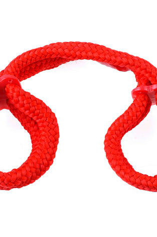 Fetish Fantasy Series Silk Rope Love Cuffs - Red PD3867-15