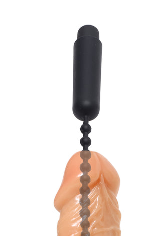 Dark Rod Vibrating Beaded Silicone Sound MS-AE728