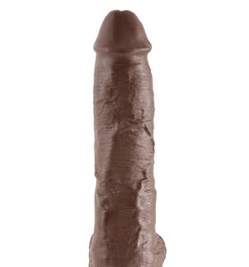 King Cock 10-Inch Cock With Balls - Brown PD5509-29