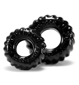 Truckt 2 Piece Cockring Set Atomic Jock - Black OX-AJ1049-BLK