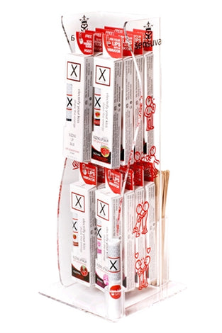 X on the Lips Buzzing Lip Balm - 16 Piece Tower Display - Assorted Flavors SEN-VL209-16T
