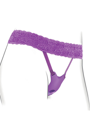 Fantasy for Her Ultimate G-Spot Butterfly Strap-on - Purple PD4963-12