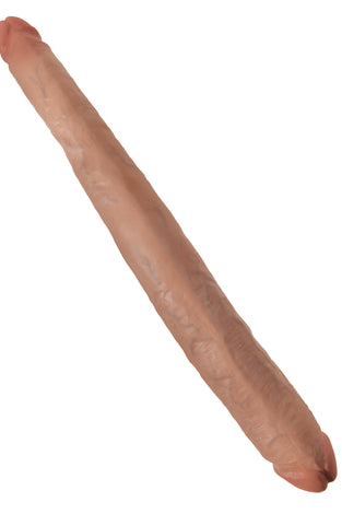 King Cock  16 Inch Tapered Double Dildo - Tan PD5517-22