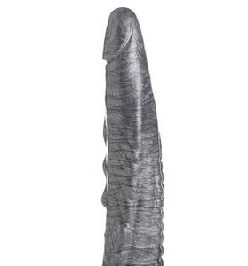 The Gargoyle Rock Hard Silicone Dildo -  Silver CC-AG875-SLV