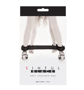 Sinful - Soft Spreader Bar - Black NSN1234-13