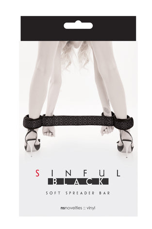 Sinful - Soft Spreader Bar - Black NSN1234-13