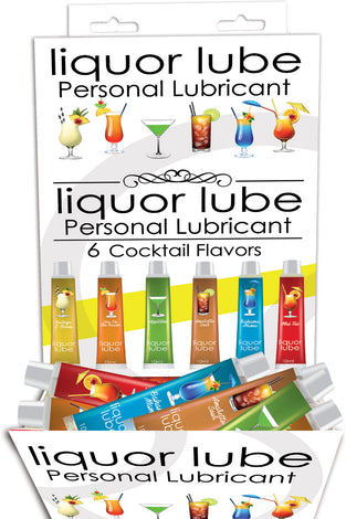 Liquor Lube Assorted Flavors 72 Pcs Display - Display - 6 Cocktail Flavors - 10ml Tubes HTP2649D