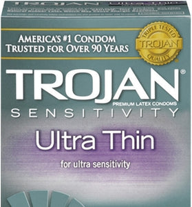 Trojan Sensitivity Ultra Thin Lubricated  Condoms - 12 Pack TJ92642