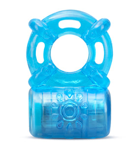 Stay Hard - Rechargeable 5 Function Cock Ring - Blue BL-31902