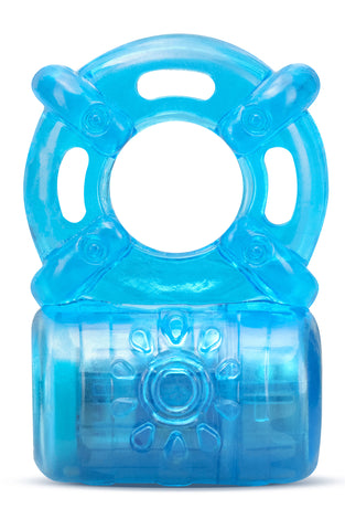 Stay Hard - Rechargeable 5 Function Cock Ring - Blue BL-31902