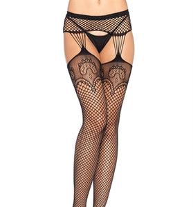 Garterbelt Stockings - One Size - Black LA-1063