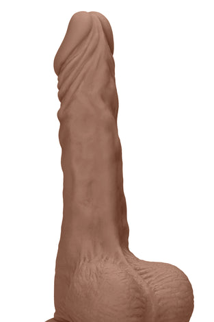 7 Inch Dong With Testicles - Tan SH-REA094TAN