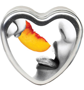 Edible Heart Candle - Peach - 4 Oz. EB-HSCK006