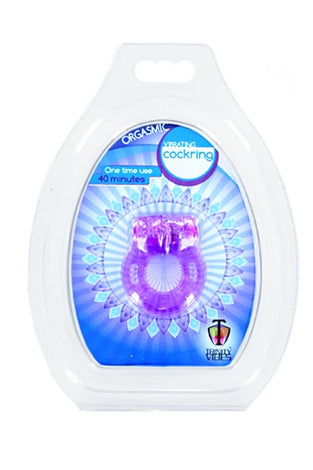 Orgasmic Vibrating Cock Ring - Purple TV-VF535