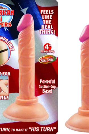 All American Mini Whoppers 4-Inch Straight Dong - Flesh NW2386-1