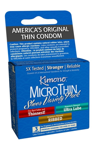 Kimono Microthin Sheer Variety Pack - 3 Pack KM09003