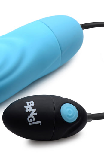 7x Pulsing Rechargeable Silicone Vibrator - Blue BNG-AG521-BLU