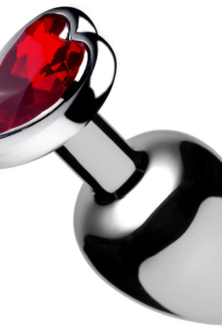 Red Heart Gem Anal Plug - Small BTYS-AF633-SMALL