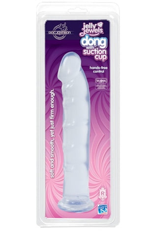 Juicy Jewels - Dong With Suction Cup - Clear DJ7012-03