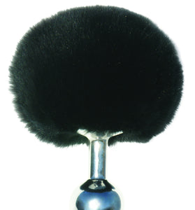 Sincerely Metal Bunny Butt Plug - Black SS520-80