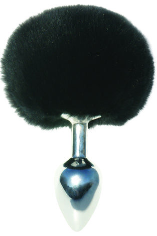 Sincerely Metal Bunny Butt Plug - Black SS520-80