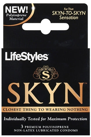 Skyn Original - Non-Latex Lubricated Condoms - 3 Pack PM07303