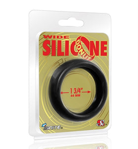 Wide Silicone Donut - Black - 1.75-Inch Diameter SI-95130