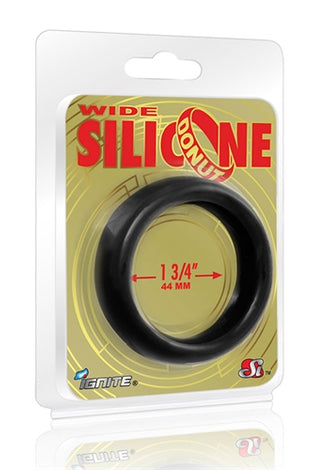 Wide Silicone Donut - Black - 1.75-Inch Diameter SI-95130