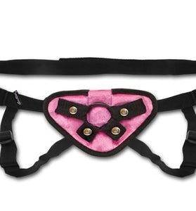 Pink Velvet Strap-on Harness EL-LF-1338