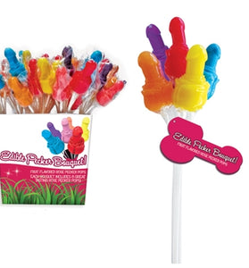 Edible Pecker Bouquet 72 Pieces Pail Display 12 Bundles HTP2861D