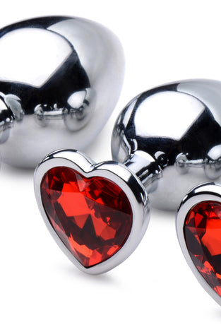 Red Heart Gem Anal Plug Set BTYS-AG694