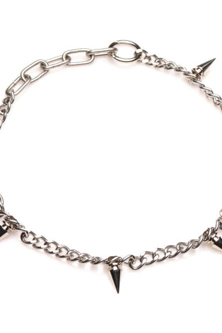Punk Spiked Necklace Silver MS-AG972