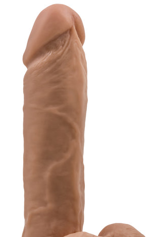 Dr. Skin Silicone - Dr. Julian - 9 Inch Dildo With Suction Cup - Mocha BL-15637