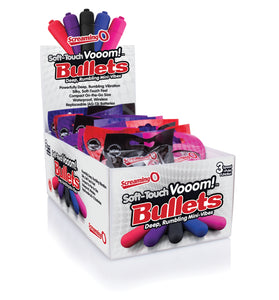 Soft-Touch Vooom! Bullets - 20 Count Pop Box Display - Assorted Colors STV-110D