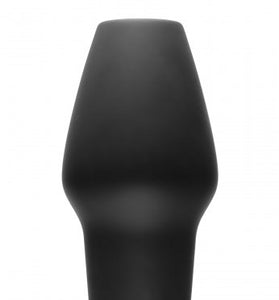 Invasion Hollow Silicone Anal Plug - Large - Black MS-AD926LG