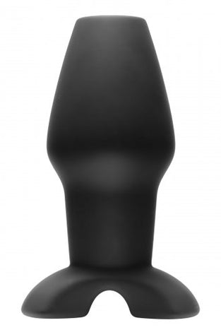 Invasion Hollow Silicone Anal Plug - Large - Black MS-AD926LG