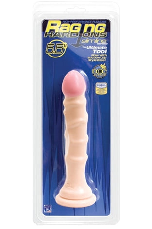 Raging Hard-Ons Slimline With Suction Cup  5.5 Inch Dong - Vanilla DJ0279-32