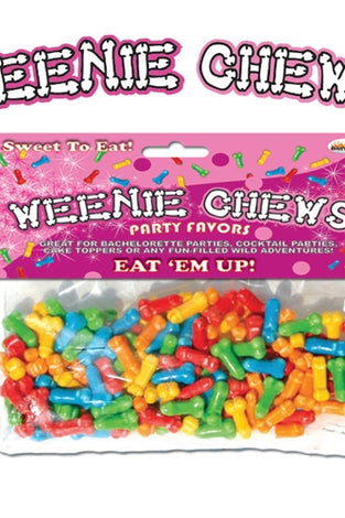 Weenie Chews Multi Flavor Assorted Penis Shaped Candy - 125 Piece Bag HTP2120