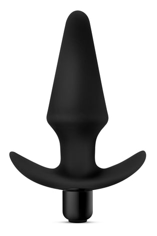 Anal Adventures Platinum - Silicone Vibrating Plug - Black BL-10595