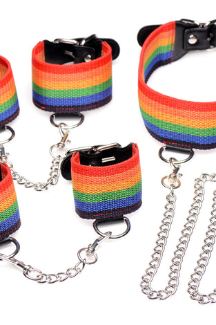 Kinky Pride Rainbow Bondage Set MS-AG538