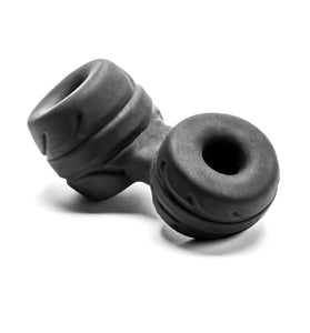 Silaskin Cock & Ball Ring and Stretcher - Black PF-CR12B