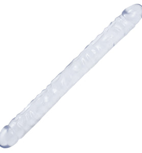 Crystal Jellies 18 Inch Double Dong - Clear DJ0287-04
