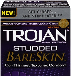 Trojan Studded Bareskin - 10 Pack PM22889