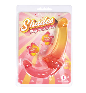 Shades - 9.5 Inch Strapless Double Dong - Pink to Orange IC1308