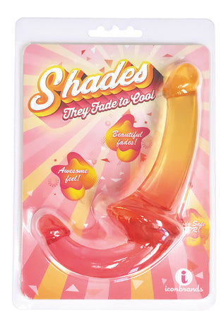 Shades - 9.5 Inch Strapless Double Dong - Pink to Orange IC1308