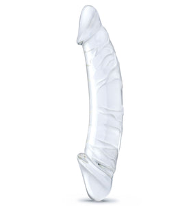 10.5 Inch Girthy Realistic Glass Double Dong -  Clear GLAS-506