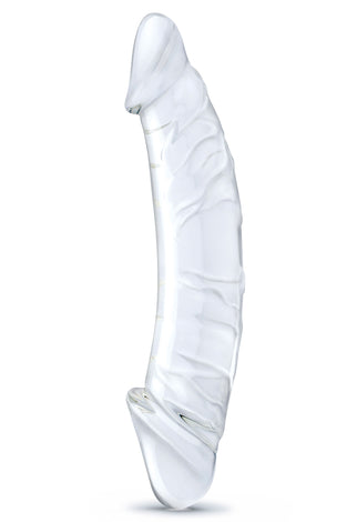 10.5 Inch Girthy Realistic Glass Double Dong -  Clear GLAS-506