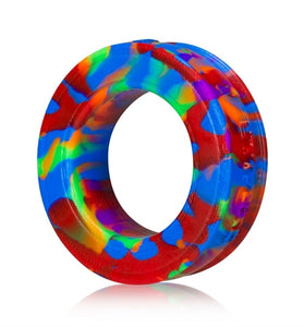 Pig-Ring Comfort Cockring - Rainbow OX-1072-BOW