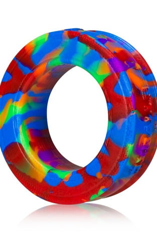 Pig-Ring Comfort Cockring - Rainbow OX-1072-BOW