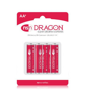 Dragon - Alkaline Batteries - AA - 4 Pack NSN2010-10